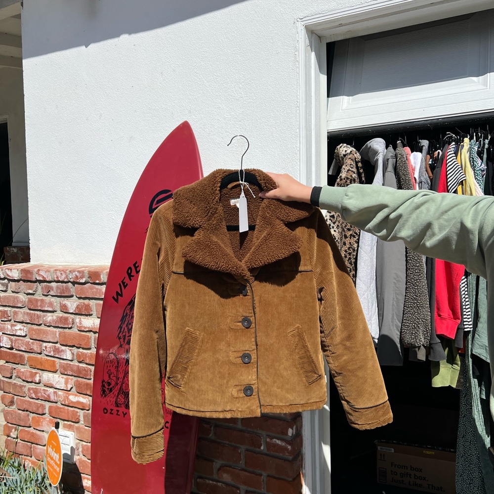 Brixton Women's Sherpa Lined Corduroy Jacket